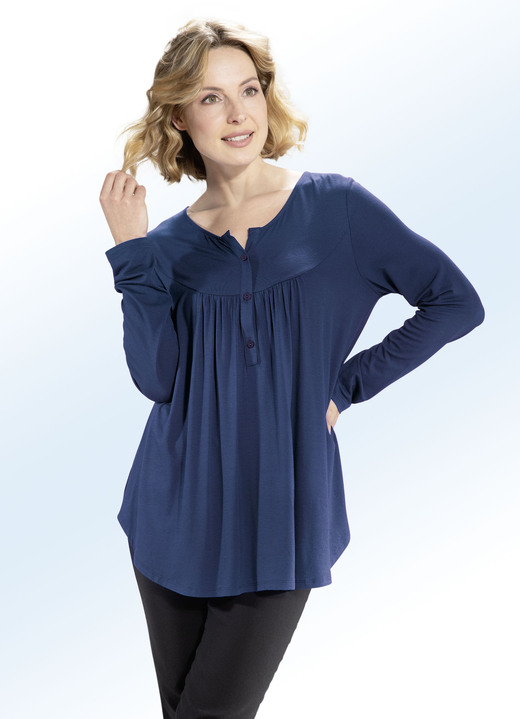 Blusen & Tuniken - Shirt-Tunika mit rundem Halsausschnitt Ansicht 7 Blusen & Tuniken - Shirt-Tunika mit rundem Halsausschnitt, in Größe 036 bis 054, in Farbe ROYALBLAU Ansicht 7