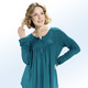 Blusen & Tuniken - Shirt-Tunika mit rundem Halsausschnitt – Farbe PETROL – Ansicht 1 Blusen & Tuniken - Shirt-Tunika mit rundem Halsausschnitt, in Größe 036 bis 054, in Farbe ROYALBLAU – Farbe PETROL – Ansicht 1