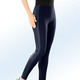 Hosen - Leggings im interresanten Materialmix – Farbe MARINE – Ansicht 3 Hosen - Leggings im interresanten Materialmix, in Größe 018 bis 092, in Farbe MARINE – Farbe MARINE – Ansicht 3