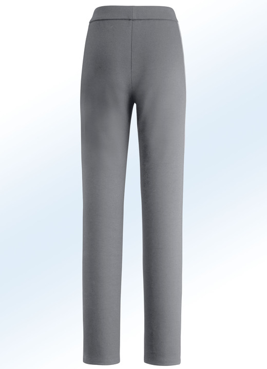 Hosen - Hose im angesagten Materialmix Ansicht 2 Hosen - Hose im angesagten Materialmix, in Größe 018 bis 245, in Farbe M''GRAU-SCHWARZ Ansicht 2