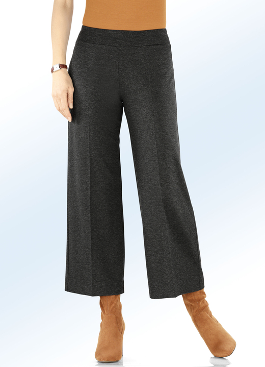 Hosen in Schlupfform - Hose in modisch verkürzter Länge, in Größe 018 bis 054, in Farbe ANTHRAZIT MEL. Ansicht 3