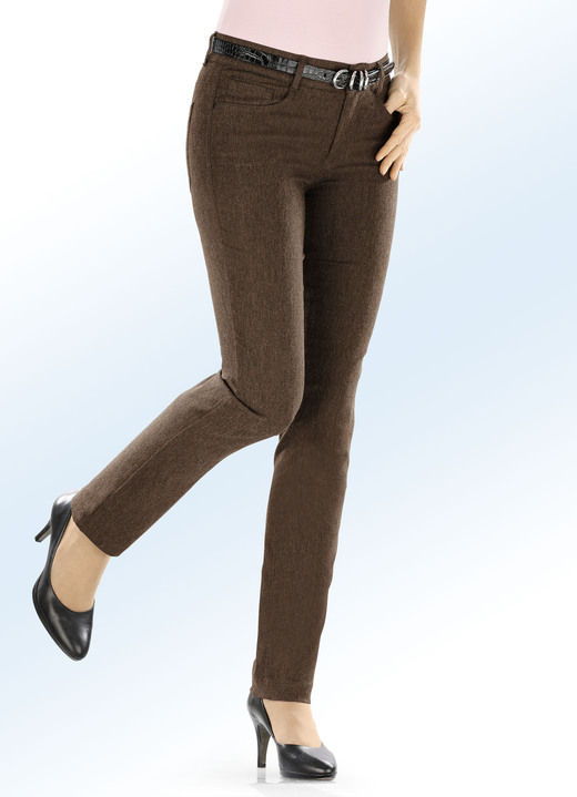 Hosen - Hose mit angenehm weicher, wärmender Innenseite Ansicht 3 Hosen - Hose mit angenehm weicher, wärmender Innenseite, in Größe 018 bis 052, in Farbe NUGATBRAUN Ansicht 3