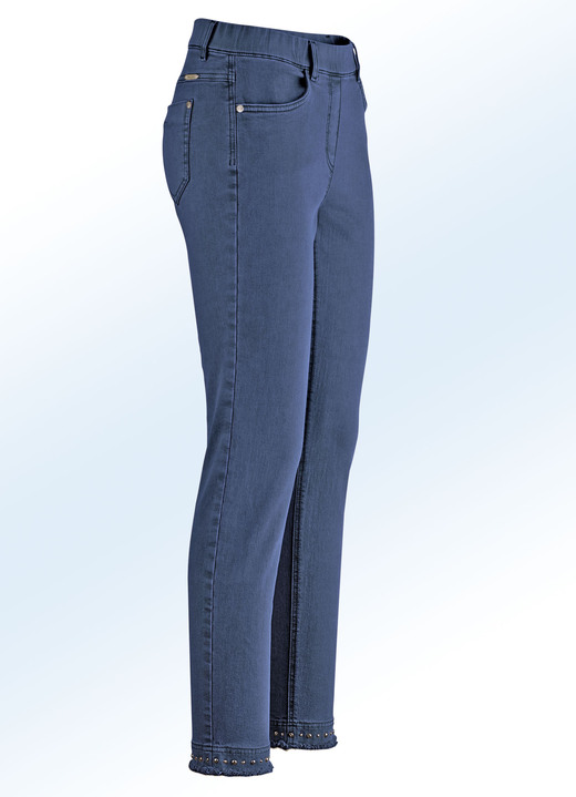SALE % - Magic-Jeans mit toller Nietenzier sowie angesagtem Fransensaum Ansicht 20 SALE % - Magic-Jeans mit toller Nietenzier sowie angesagtem Fransensaum, in Größe 017 bis 052, in Farbe WEISS Ansicht 20