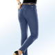 SALE % - Magic-Jeans mit toller Nietenzier sowie angesagtem Fransensaum – Farbe JEANSBLAU – Ansicht 4 SALE % - Magic-Jeans mit toller Nietenzier sowie angesagtem Fransensaum, in Größe 017 bis 052, in Farbe WEISS – Farbe JEANSBLAU – Ansicht 4