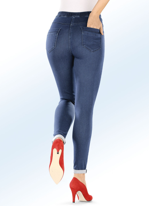 Hosen in Schlupfform - Super softe Jegging-Jeans Ansicht 4 Hosen in Schlupfform - Super softe Jegging-Jeans, in Größe 017 bis 050, in Farbe JEANSBLAU Ansicht 4