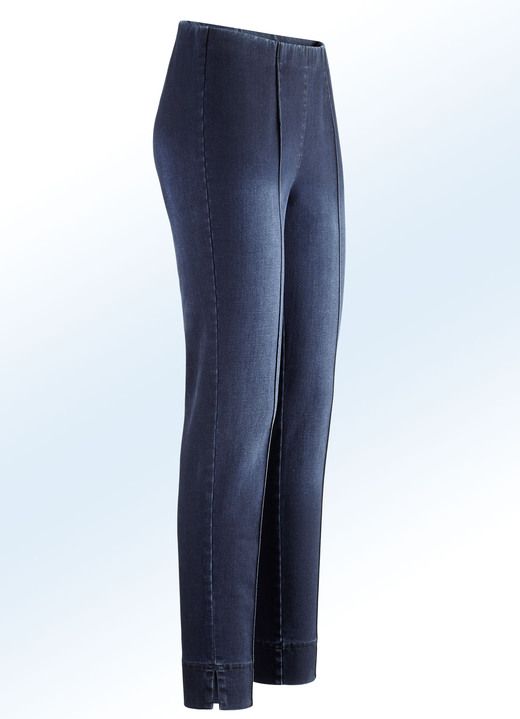 - Knöchellange Jeans in Schlupfform, in Größe 018 bis 052, in Farbe DUNKELBLAU Ansicht 1
