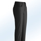 Hosen - Dezent schimmernde Hose – Farbe SCHWARZ – Ansicht 1 Hosen - Dezent schimmernde Hose, in Größe 017 bis 050, in Farbe OLIV – Farbe SCHWARZ – Ansicht 1