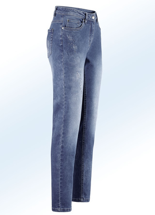Trendig gestylte Edel-Jeans