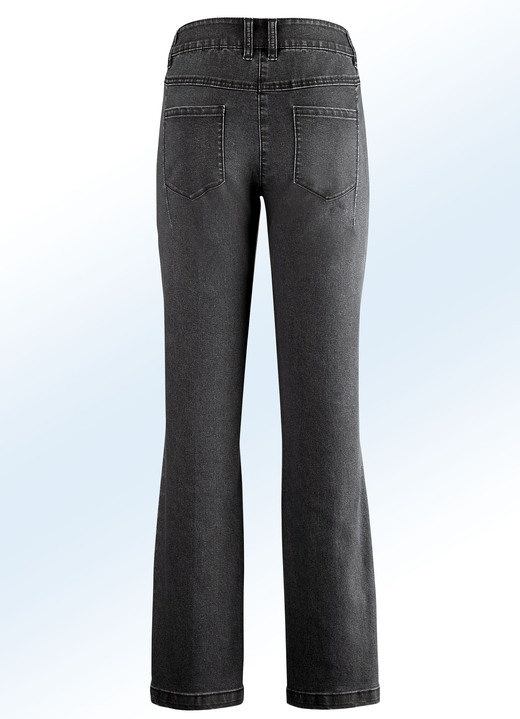 Hosen - Jeans in angesagter Boot Cut-Form Ansicht 2 Hosen - Jeans in angesagter Boot Cut-Form, in Größe 017 bis 050, in Farbe SCHWARZ Ansicht 2