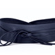 Gürtel - Modischer Leder-Bindegürtel, 8 cm breit , in Farbe DUNKELBLAU – Farbe DUNKELBLAU – Ansicht 1