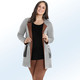 - Longjacke mit Hahnentritt-Dessin, in Größe 040 bis 060, in Farbe CREME-BUNT – Farbe CREME-BUNT – Ansicht 2