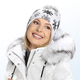 Mützen & Hüte - Trendige Damen-Mütze, mit Schneeflocken-Dessin, in Farbe WEISS – Farbe WEISS – Ansicht 2