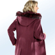 Wolljacken - Jacke mit abnehmbarer Kapuze – Farbe WEINROT – Ansicht 2 Wolljacken - Jacke mit abnehmbarer Kapuze, in Größe 038 bis 056, in Farbe SCHWARZ – Farbe WEINROT – Ansicht 2