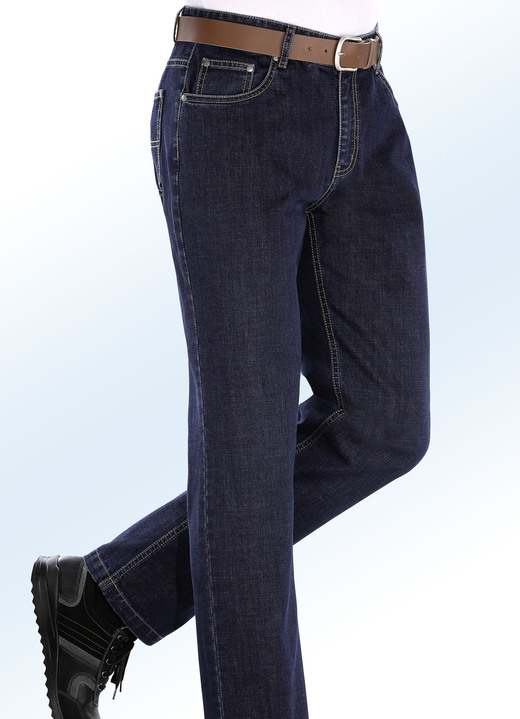 Jeans - Jeans in 3 Farben, in Größe 024 bis 110, in Farbe DUNKELBLAU Ansicht 1