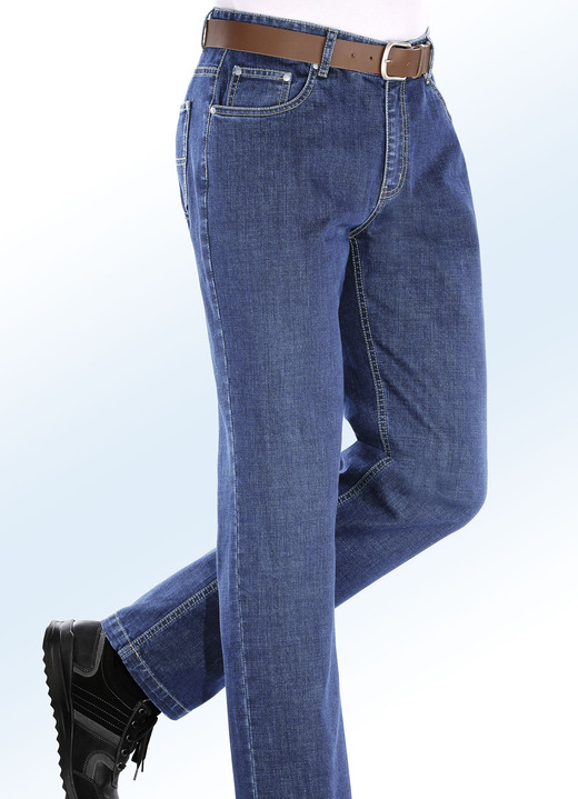 Jeans - Jeans in 3 Farben, in Größe 024 bis 110, in Farbe JEANSBLAU Ansicht 1