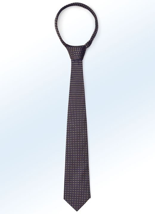 Krawatten - Gemusterte Krawatte in 6 Farben, in Farbe BRAUN Ansicht 1