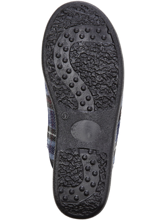 Hausschuhe - Zweierpack, gefütterte Herren-Hausschuhe, mit Wolle, in Größe 040 bis 046, in Farbe 1XBRAUN,1XBLAU Ansicht 7