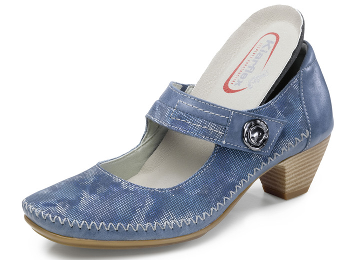 Pumps & Ballerina - ELENA EDEN, schicke Damen-Pumps, Weite G, mit herausnehmbarem Fußbett, in Größe 036 bis 042, in Farbe JEANS Ansicht 2