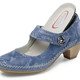 Pumps & Ballerina - ELENA EDEN, schicke Damen-Pumps, Weite G, mit herausnehmbarem Fußbett, in Größe 036 bis 042, in Farbe ECRU – Farbe JEANS – Ansicht 2