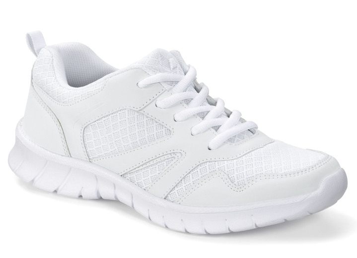 - Sneaker mit Wechselfußbett, in Größe 036 bis 042, in Farbe WEISS Ansicht 1