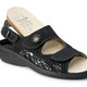Sandaletten & Pantoletten - ELENA EDEN, bequeme Damen-Sandalen, Weite H, mit herausnehmbarem Fußbett – Farbe SCHWARZ – Ansicht 2 Sandaletten & Pantoletten - ELENA EDEN, bequeme Damen-Sandalen, Weite H, mit herausnehmbarem Fußbett, in Größe 036 bis 042, in Farbe WEISS – Farbe SCHWARZ – Ansicht 2