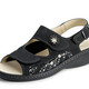 Sandaletten & Pantoletten - ELENA EDEN, bequeme Damen-Sandalen, Weite H, mit herausnehmbarem Fußbett – Farbe SCHWARZ – Ansicht 1 Sandaletten & Pantoletten - ELENA EDEN, bequeme Damen-Sandalen, Weite H, mit herausnehmbarem Fußbett, in Größe 036 bis 042, in Farbe WEISS – Farbe SCHWARZ – Ansicht 1