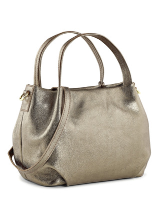 Tasche aus edel schimmerndem Kalbleder