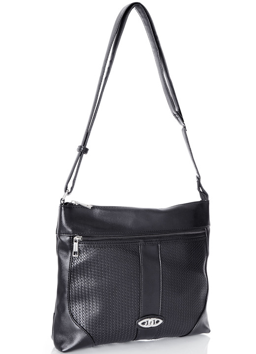 - Tasche mit verstellbarem Umhängeriemen, in Farbe SCHWARZ Ansicht 1