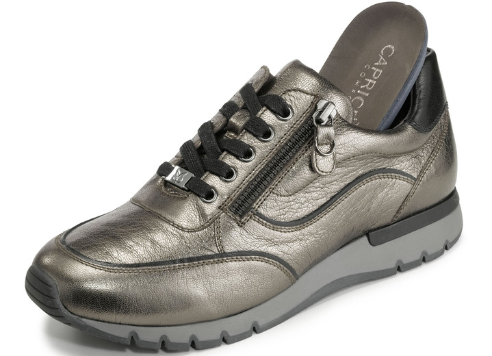 Slipper & Schnürschuhe - Caprice Schnürschuh mit praktischem Seitenreißverschluss, in Größe 036 bis 042, in Farbe BRONZE Ansicht 2