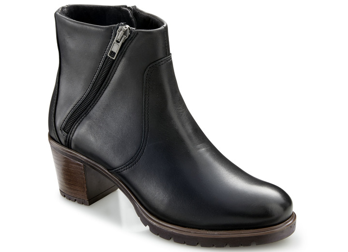 - Toosoft Stiefelette aus teilweise schattiertem Rind-Nappaleder, in Größe 036 bis 042, in Farbe SCHWARZ