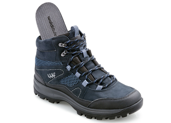 Stiefel & Stiefeletten - Waldläufer Schnür-Stiefelette mit Klimamembrane Ansicht 2 Stiefel & Stiefeletten - Waldläufer Schnür-Stiefelette mit Klimamembrane, in Größe 4 1/2 bis 9, in Farbe BLAU Ansicht 2