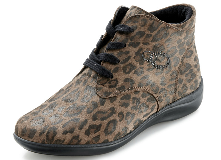 Stiefel & Stiefeletten - Toosoft Stiefelette aus Veloursleder, in Größe 036 bis 042, in Farbe BRAUN Ansicht 1