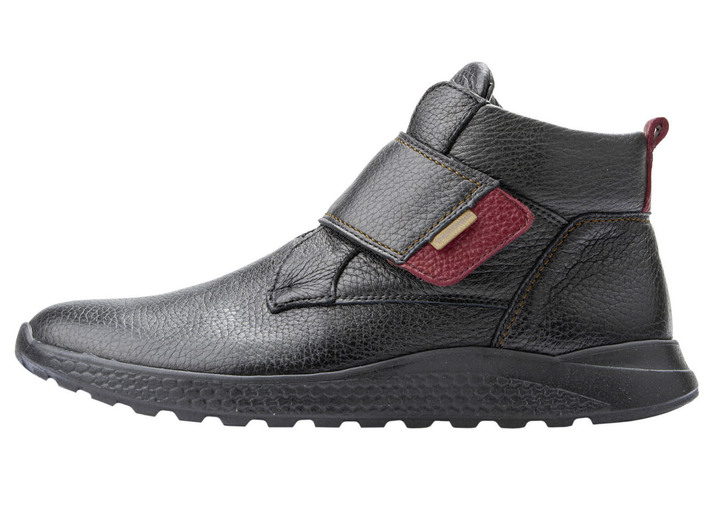 Stiefel & Stiefeletten - Waldläufer, bequeme Damen-Stiefeletten, Weite H, mit herausnehmbarem Fußbett Ansicht 5 Stiefel & Stiefeletten - Waldläufer, bequeme Damen-Stiefeletten, Weite H, mit herausnehmbarem Fußbett, in Größe 4 1/2 bis 9, in Farbe SCHWARZ-ROT Ansicht 5