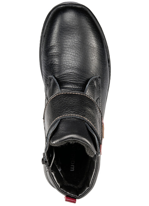 Stiefel & Stiefeletten - Waldläufer, bequeme Damen-Stiefeletten, Weite H, mit herausnehmbarem Fußbett Ansicht 3 Stiefel & Stiefeletten - Waldläufer, bequeme Damen-Stiefeletten, Weite H, mit herausnehmbarem Fußbett, in Größe 4 1/2 bis 9, in Farbe SCHWARZ-ROT Ansicht 3