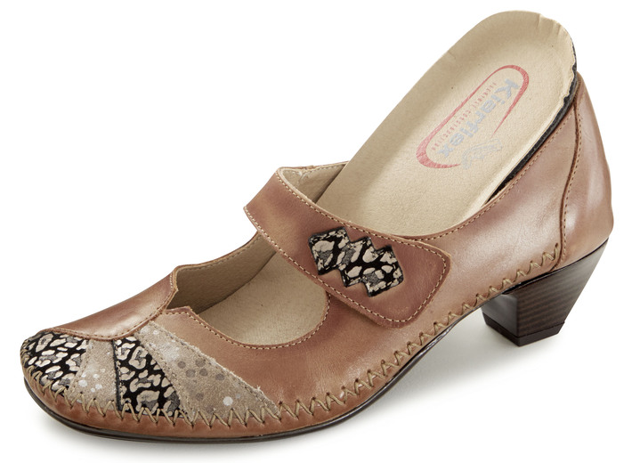 - Mokassin-Trotteur mit geprägten Einsätzen, in Größe 036 bis 042, in Farbe COGNAC Ansicht 2