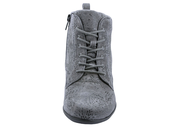 Stiefel & Stiefeletten - Waldläufer Schnür-Stiefelette mit floraler Prägung Ansicht 8 Stiefel & Stiefeletten - Waldläufer Schnür-Stiefelette mit floraler Prägung, in Größe 4 1/2 bis 9, in Farbe GRAU Ansicht 8