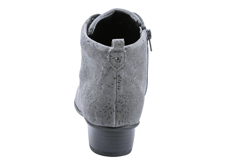 Stiefel & Stiefeletten - Waldläufer Schnür-Stiefelette mit floraler Prägung Ansicht 9 Stiefel & Stiefeletten - Waldläufer Schnür-Stiefelette mit floraler Prägung, in Größe 4 1/2 bis 9, in Farbe GRAU Ansicht 9