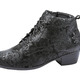 Stiefel & Stiefeletten - Waldläufer Schnür-Stiefelette mit floraler Prägung – Farbe SCHWARZ – Ansicht 4 Stiefel & Stiefeletten - Waldläufer Schnür-Stiefelette mit floraler Prägung, in Größe 4 1/2 bis 9, in Farbe GRAU – Farbe SCHWARZ – Ansicht 4