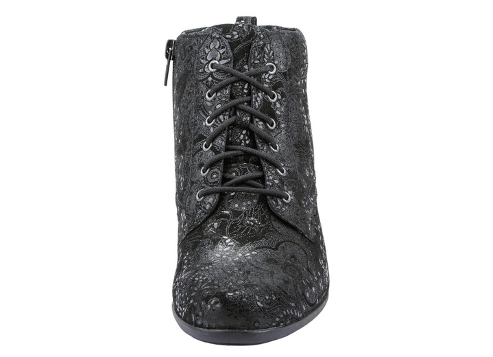 Stiefel & Stiefeletten - Waldläufer Schnür-Stiefelette mit floraler Prägung Ansicht 15 Stiefel & Stiefeletten - Waldläufer Schnür-Stiefelette mit floraler Prägung, in Größe 4 1/2 bis 9, in Farbe GRAU Ansicht 15