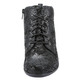 Stiefel & Stiefeletten - Waldläufer Schnür-Stiefelette mit floraler Prägung – Farbe SCHWARZ – Ansicht 6 Stiefel & Stiefeletten - Waldläufer Schnür-Stiefelette mit floraler Prägung, in Größe 4 1/2 bis 9, in Farbe GRAU – Farbe SCHWARZ – Ansicht 6
