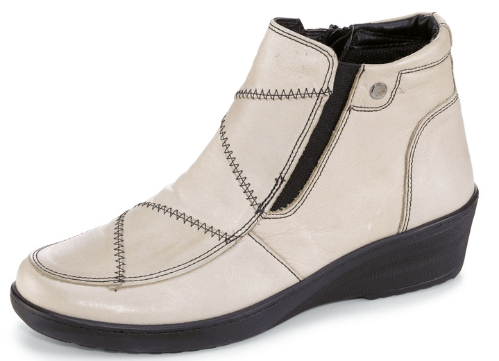 Gemini - Gemini Stiefelette mit Innenreißverschluss, in Größe 036 bis 042, in Farbe KIESEL Ansicht 1