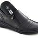 Slipper & Schnürschuhe - ELENA EDEN, bequeme Damen-Slipper, Weite G, mit herausnehmbarem Fußbett – Farbe SCHWARZ – Ansicht 2 Slipper & Schnürschuhe - ELENA EDEN, bequeme Damen-Slipper, Weite G, mit herausnehmbarem Fußbett, in Größe 036 bis 042, in Farbe BURGUND – Farbe SCHWARZ – Ansicht 2