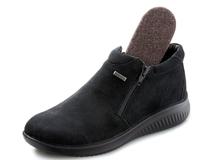 Schuhe - Atmungsaktive Damen-Boots, Winterschuhe, Weite K, mit Reißverschluss Ansicht 2 Schuhe - Atmungsaktive Damen-Boots, Winterschuhe, Weite K, mit Reißverschluss, in Größe 036 bis 042, in Farbe SCHWARZ Ansicht 2