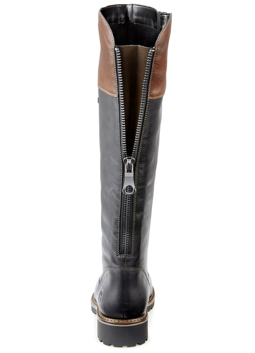 Stiefel & Stiefeletten - Remonte, gefütterte Damen-Stiefel, Winterschuhe, Weite G, mit Reißverschluss Ansicht 3 Stiefel & Stiefeletten - Remonte, gefütterte Damen-Stiefel, Winterschuhe, Weite G, mit Reißverschluss, in Größe 036 bis 042, in Farbe SCHWARZ-MARONE Ansicht 3