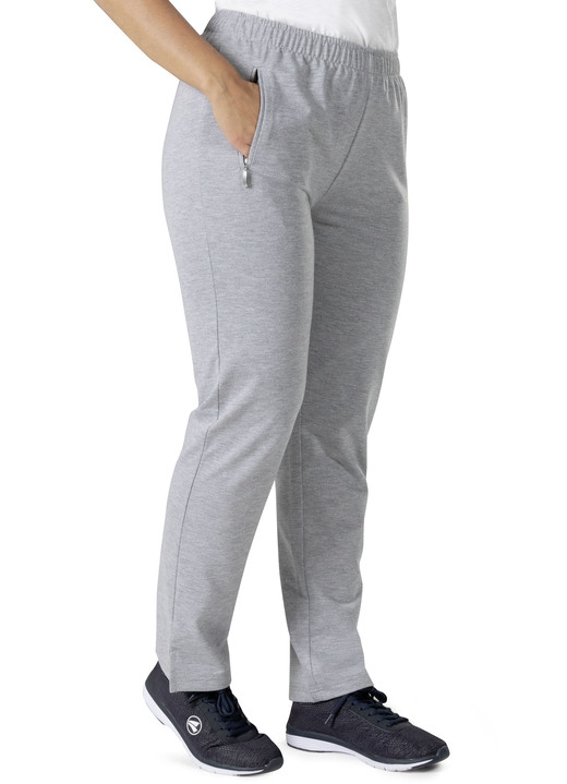 - Freizeithose in 3 Farben, in Größe 019 bis 050, in Farbe GRAU MELIERT Ansicht 2