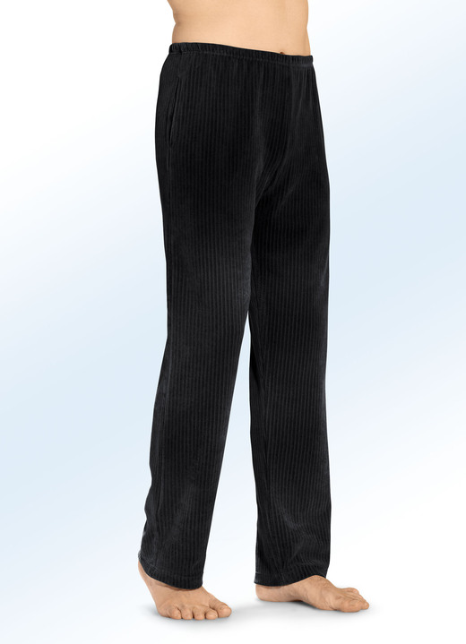 Freizeithosen - Hose mit bequemem Dehnbund rundum in 2 Farben, in Größe 024 bis 062, in Farbe MARINE Ansicht 4