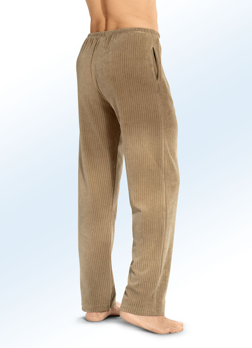 Freizeithosen - Hose mit bequemem Dehnbund rundum in 2 Farben Freizeithosen - Hose mit bequemem Dehnbund rundum in 2 Farben, in Größe 024 bis 062, in Farbe MOKKA