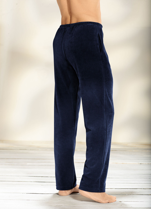 Freizeithosen - Hose mit bequemem Dehnbund rundum in 2 Farben Ansicht 2 Freizeithosen - Hose mit bequemem Dehnbund rundum in 2 Farben, in Größe 024 bis 062, in Farbe MARINE Ansicht 2