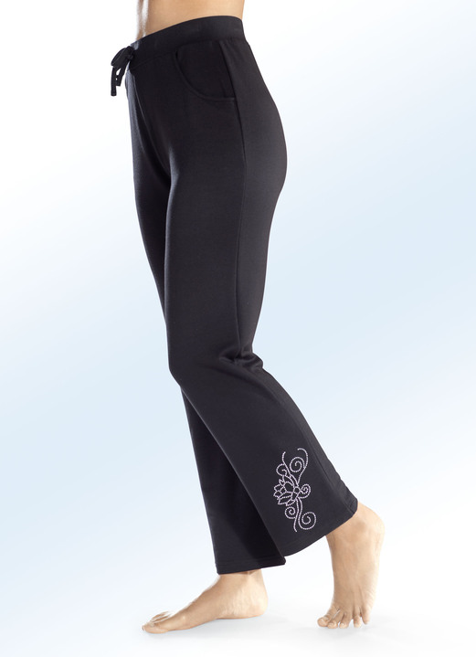 - Hose mit Stein-Applikation, in Größe 018 bis 054, in Farbe SCHWARZ