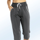 Homewear - Caprihose mit Zierband, in Größe 036 bis 058, in Farbe BROMBEERE